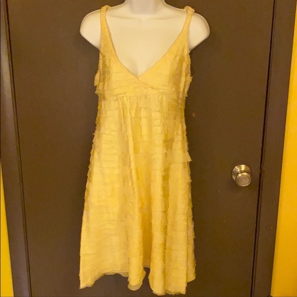 True Vintage buttery soft pure silk handmade ruffle layer dress small - Picture 6 of 10